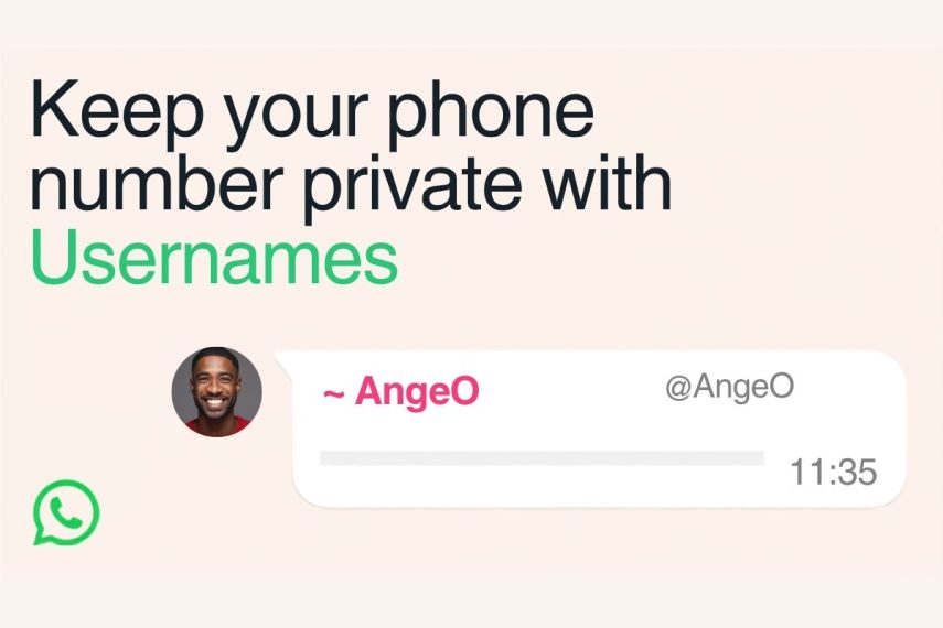 WhatsApp lance la réservation des pseudonymes